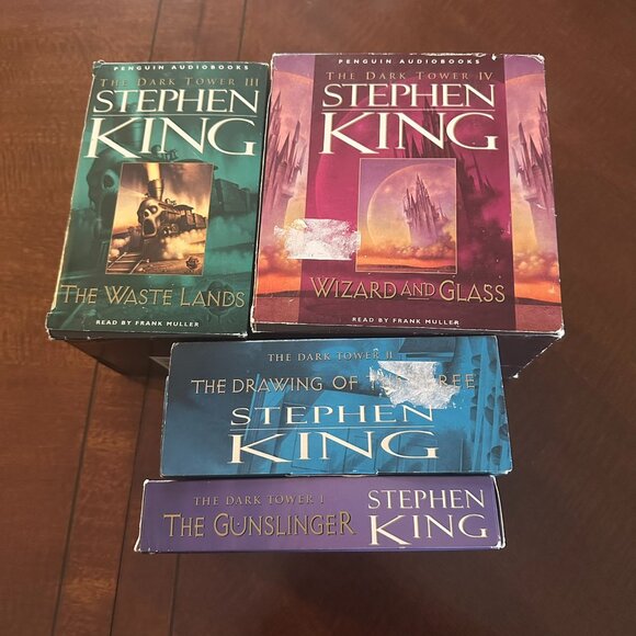 Stephen King The Dark Tower I–IV Audiobook Cassette Lot Frank Muller 1997 - Picture 1 of 12